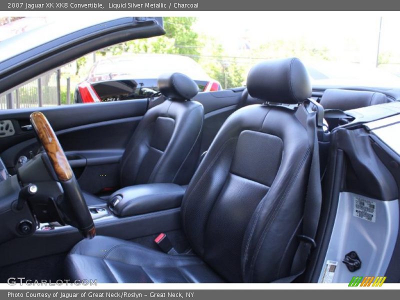 Liquid Silver Metallic / Charcoal 2007 Jaguar XK XK8 Convertible