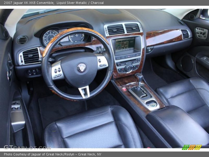 Liquid Silver Metallic / Charcoal 2007 Jaguar XK XK8 Convertible