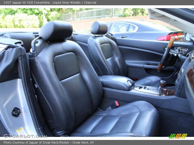 Liquid Silver Metallic / Charcoal 2007 Jaguar XK XK8 Convertible