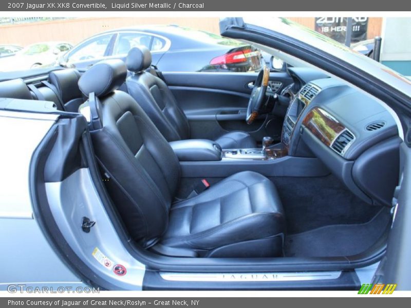 Liquid Silver Metallic / Charcoal 2007 Jaguar XK XK8 Convertible