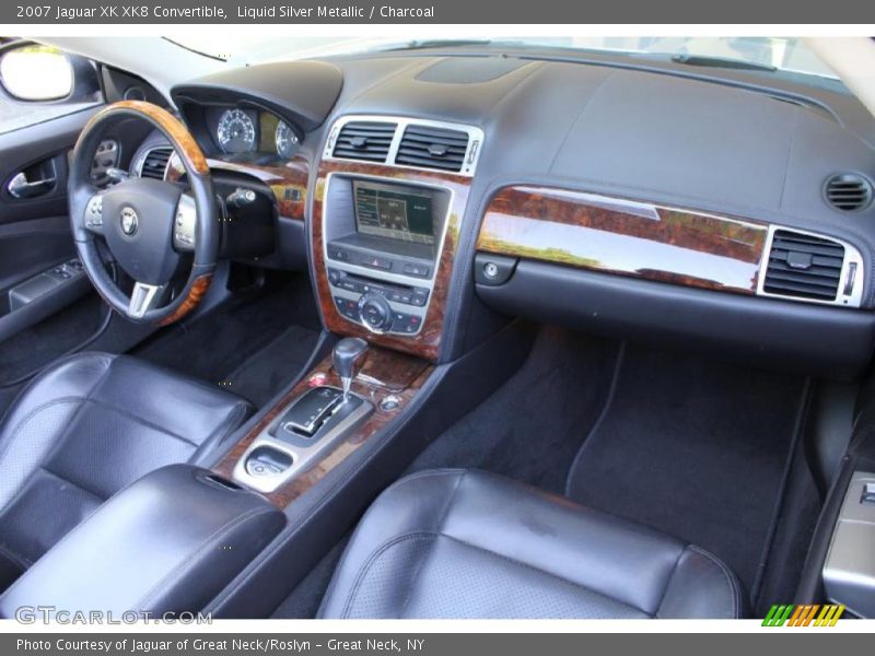 Liquid Silver Metallic / Charcoal 2007 Jaguar XK XK8 Convertible