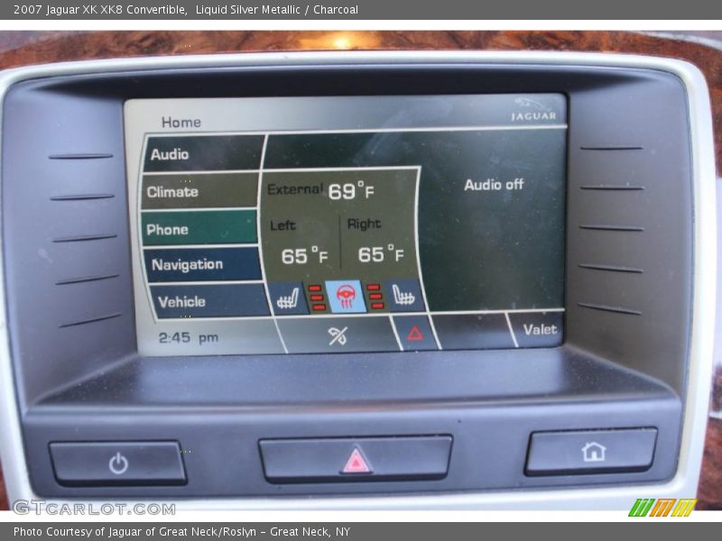 Liquid Silver Metallic / Charcoal 2007 Jaguar XK XK8 Convertible