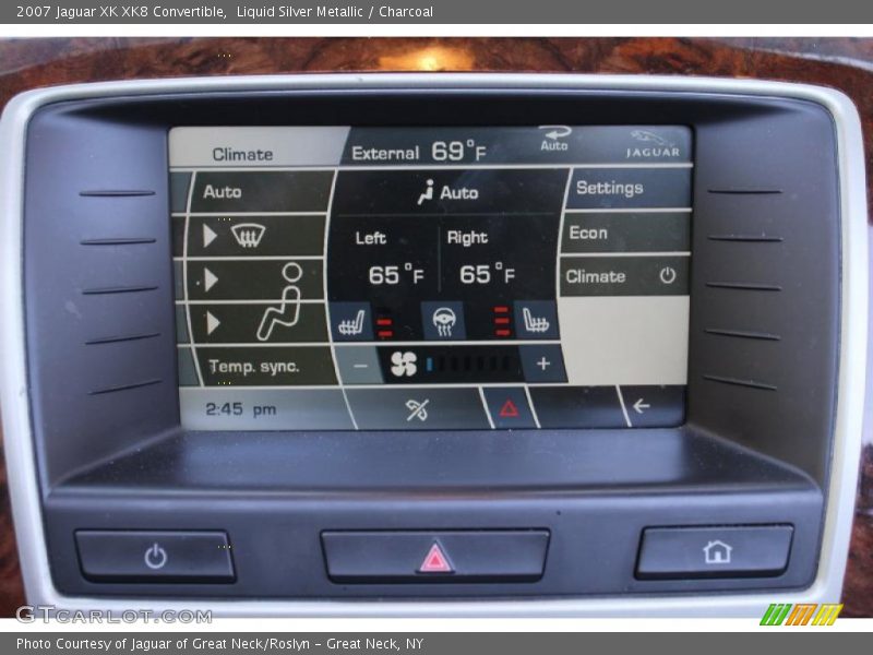 Liquid Silver Metallic / Charcoal 2007 Jaguar XK XK8 Convertible