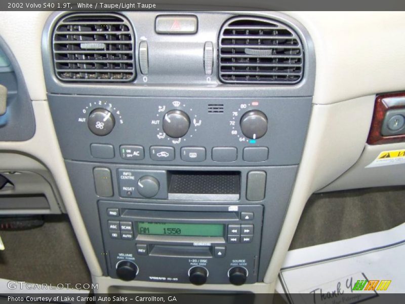 Controls of 2002 S40 1.9T