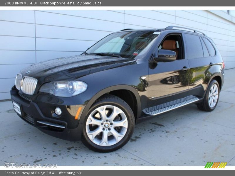 Black Sapphire Metallic / Sand Beige 2008 BMW X5 4.8i
