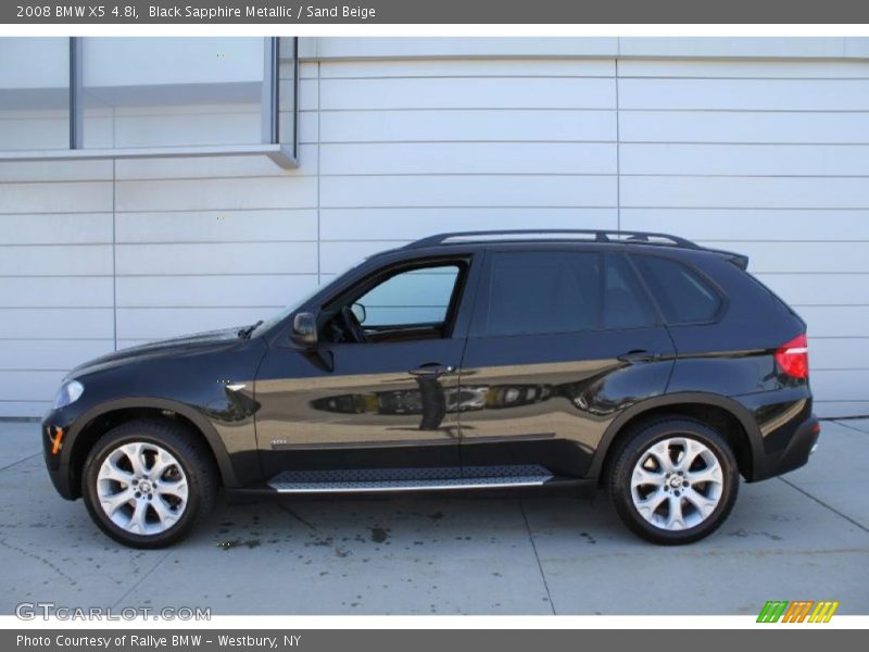 Black Sapphire Metallic / Sand Beige 2008 BMW X5 4.8i