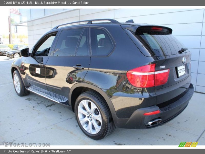 Black Sapphire Metallic / Sand Beige 2008 BMW X5 4.8i