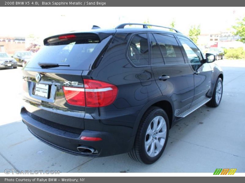 Black Sapphire Metallic / Sand Beige 2008 BMW X5 4.8i