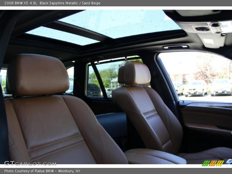 Black Sapphire Metallic / Sand Beige 2008 BMW X5 4.8i