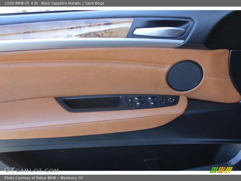 Black Sapphire Metallic / Sand Beige 2008 BMW X5 4.8i