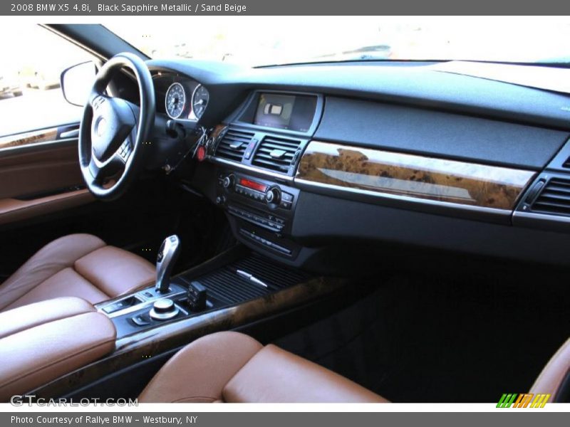 Black Sapphire Metallic / Sand Beige 2008 BMW X5 4.8i