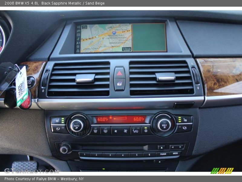 Black Sapphire Metallic / Sand Beige 2008 BMW X5 4.8i