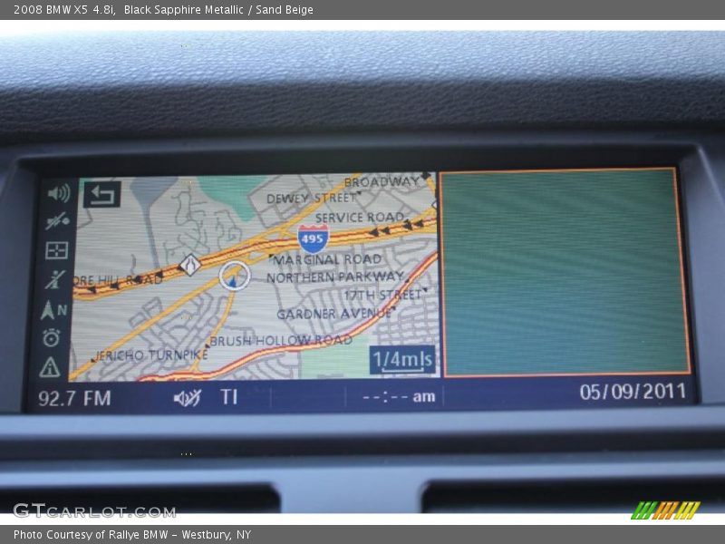 Black Sapphire Metallic / Sand Beige 2008 BMW X5 4.8i