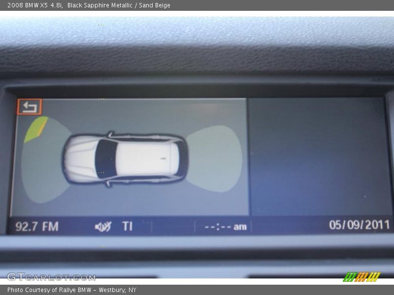 Black Sapphire Metallic / Sand Beige 2008 BMW X5 4.8i