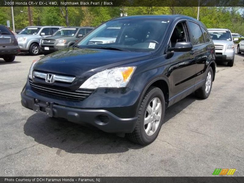 Nighthawk Black Pearl / Black 2008 Honda CR-V EX-L 4WD