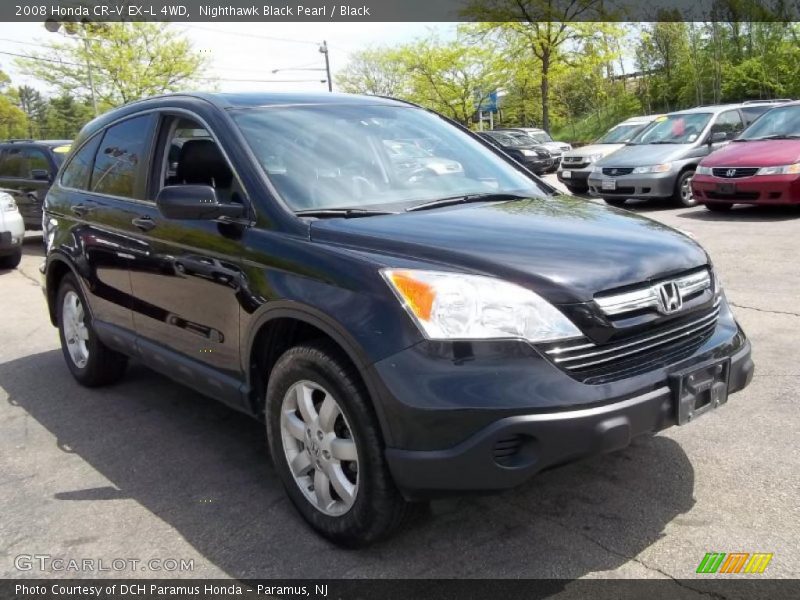 Nighthawk Black Pearl / Black 2008 Honda CR-V EX-L 4WD