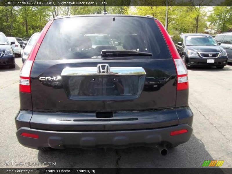 Nighthawk Black Pearl / Black 2008 Honda CR-V EX-L 4WD