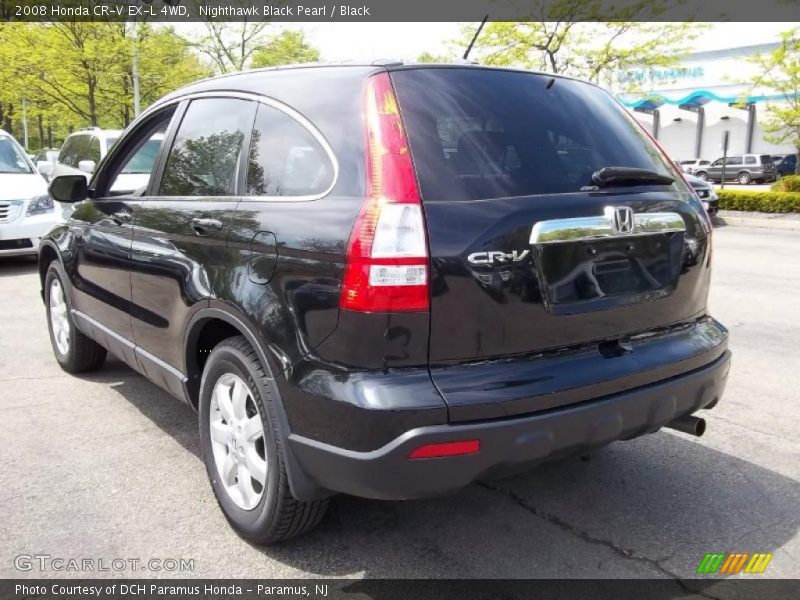 Nighthawk Black Pearl / Black 2008 Honda CR-V EX-L 4WD