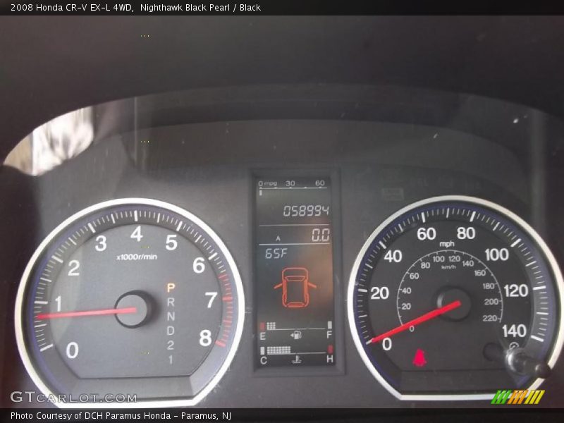 Nighthawk Black Pearl / Black 2008 Honda CR-V EX-L 4WD
