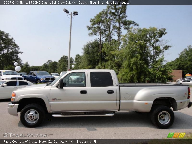 Silver Birch Metallic / Neutral 2007 GMC Sierra 3500HD Classic SLT Crew Cab 4x4 Dually