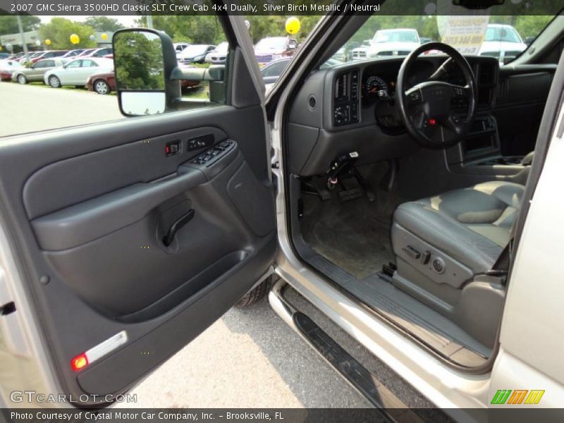 Silver Birch Metallic / Neutral 2007 GMC Sierra 3500HD Classic SLT Crew Cab 4x4 Dually