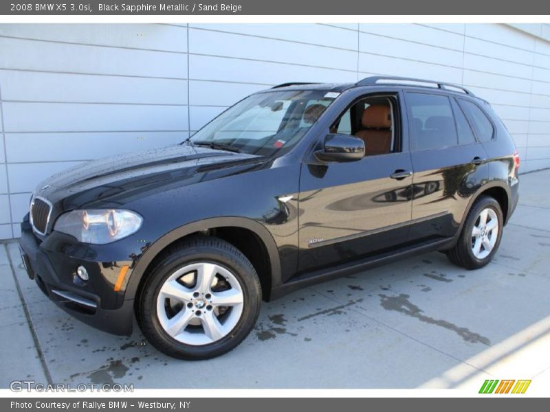Black Sapphire Metallic / Sand Beige 2008 BMW X5 3.0si