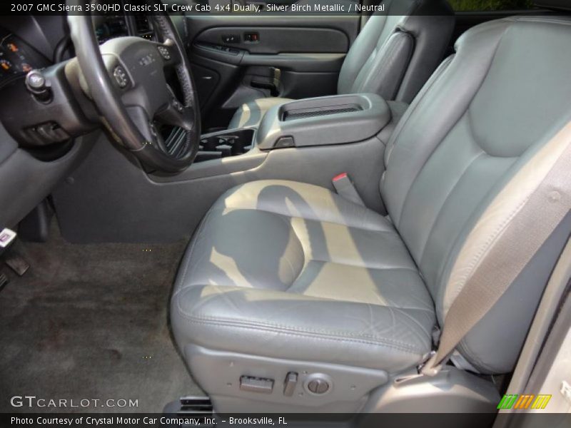 Silver Birch Metallic / Neutral 2007 GMC Sierra 3500HD Classic SLT Crew Cab 4x4 Dually