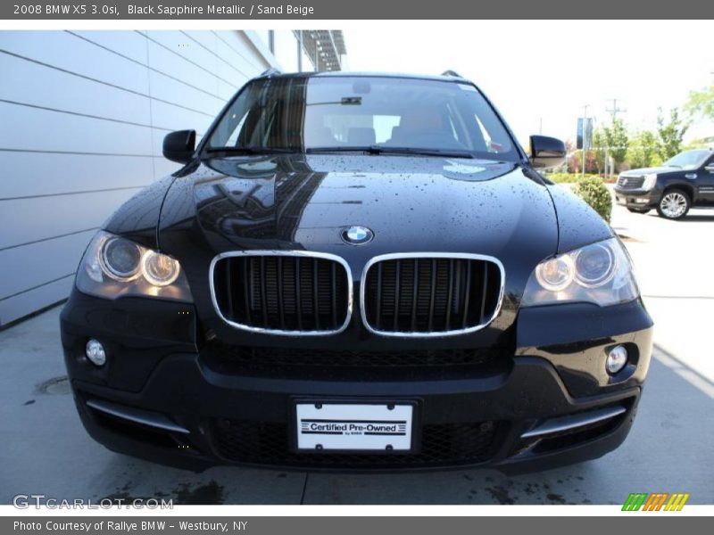 Black Sapphire Metallic / Sand Beige 2008 BMW X5 3.0si
