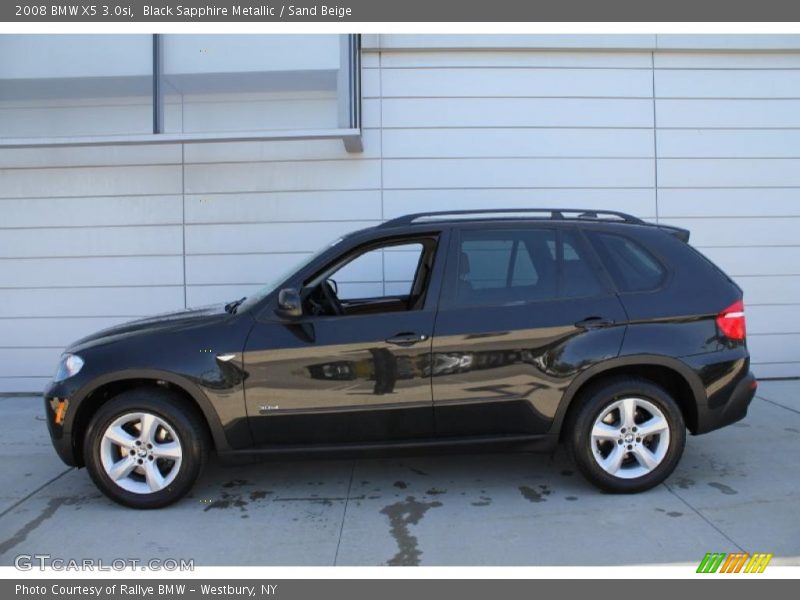 Black Sapphire Metallic / Sand Beige 2008 BMW X5 3.0si