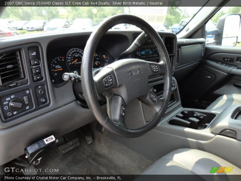 Silver Birch Metallic / Neutral 2007 GMC Sierra 3500HD Classic SLT Crew Cab 4x4 Dually