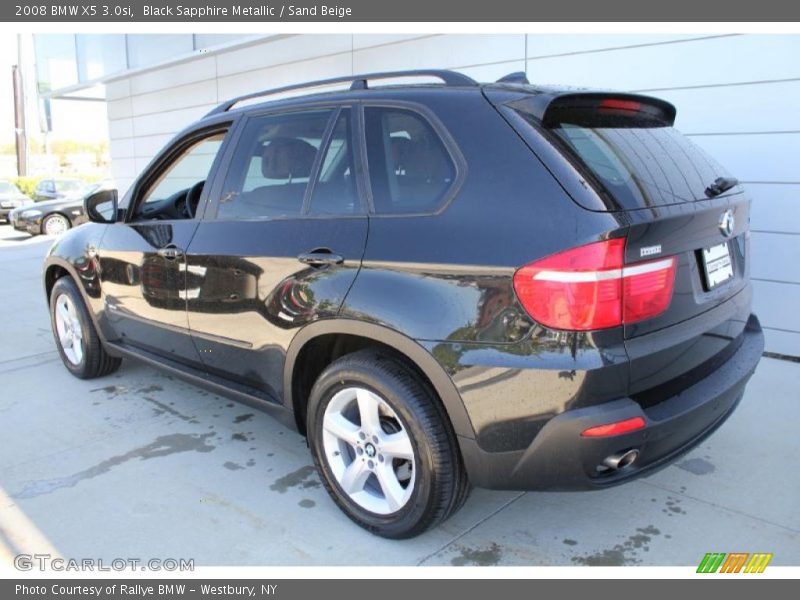 Black Sapphire Metallic / Sand Beige 2008 BMW X5 3.0si