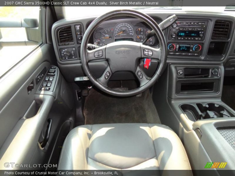 Silver Birch Metallic / Neutral 2007 GMC Sierra 3500HD Classic SLT Crew Cab 4x4 Dually