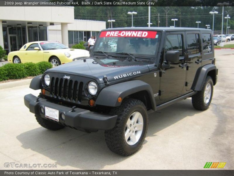 Black / Dark Slate Gray/Medium Slate Gray 2009 Jeep Wrangler Unlimited Rubicon 4x4