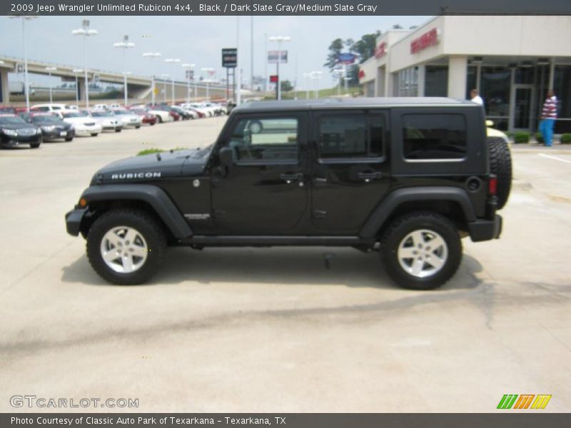 Black / Dark Slate Gray/Medium Slate Gray 2009 Jeep Wrangler Unlimited Rubicon 4x4