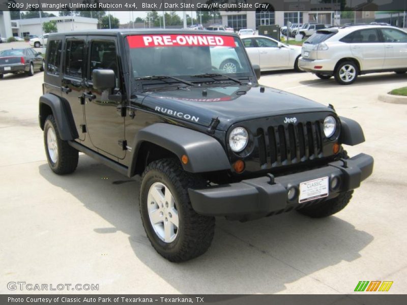 Black / Dark Slate Gray/Medium Slate Gray 2009 Jeep Wrangler Unlimited Rubicon 4x4