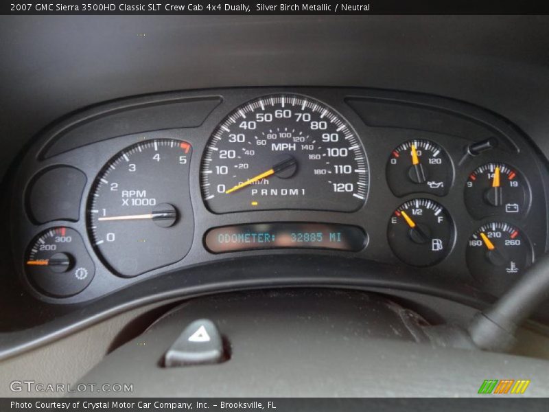 Silver Birch Metallic / Neutral 2007 GMC Sierra 3500HD Classic SLT Crew Cab 4x4 Dually
