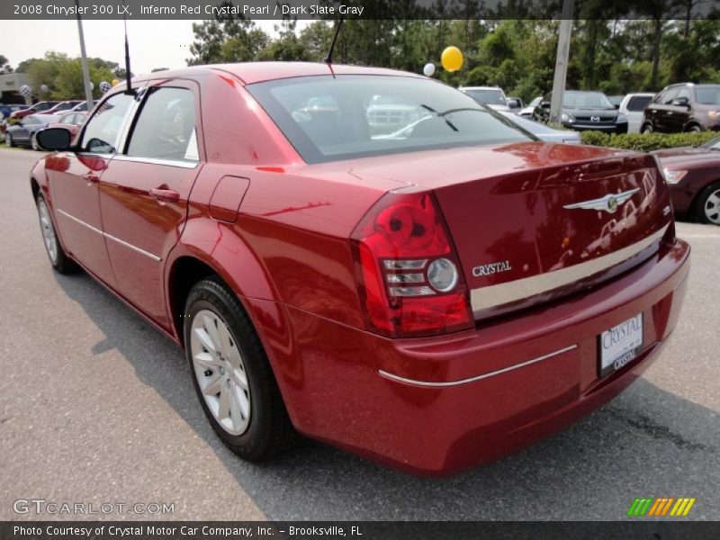 Inferno Red Crystal Pearl / Dark Slate Gray 2008 Chrysler 300 LX