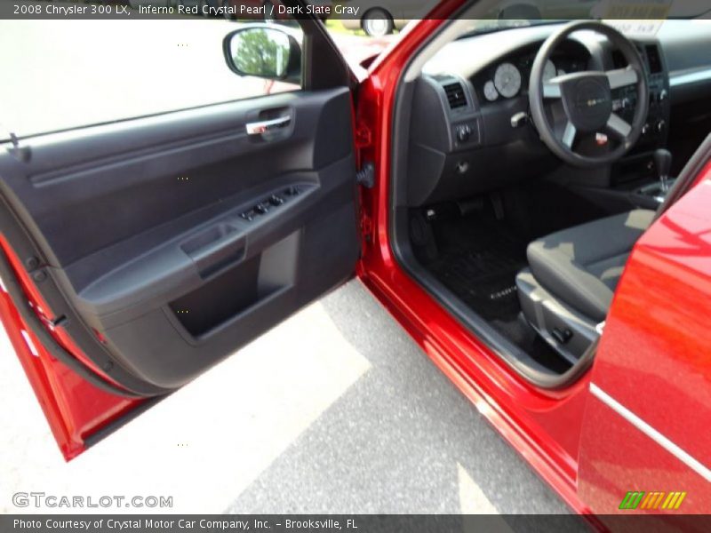 Inferno Red Crystal Pearl / Dark Slate Gray 2008 Chrysler 300 LX