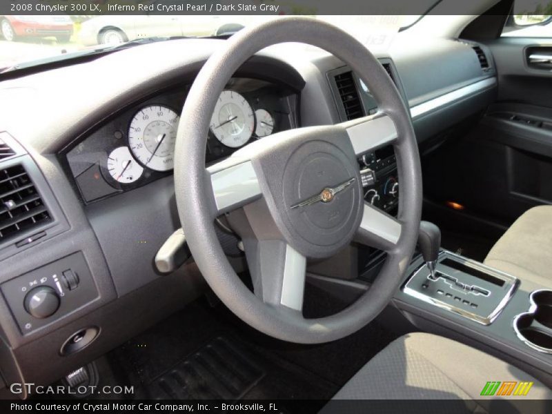 Inferno Red Crystal Pearl / Dark Slate Gray 2008 Chrysler 300 LX