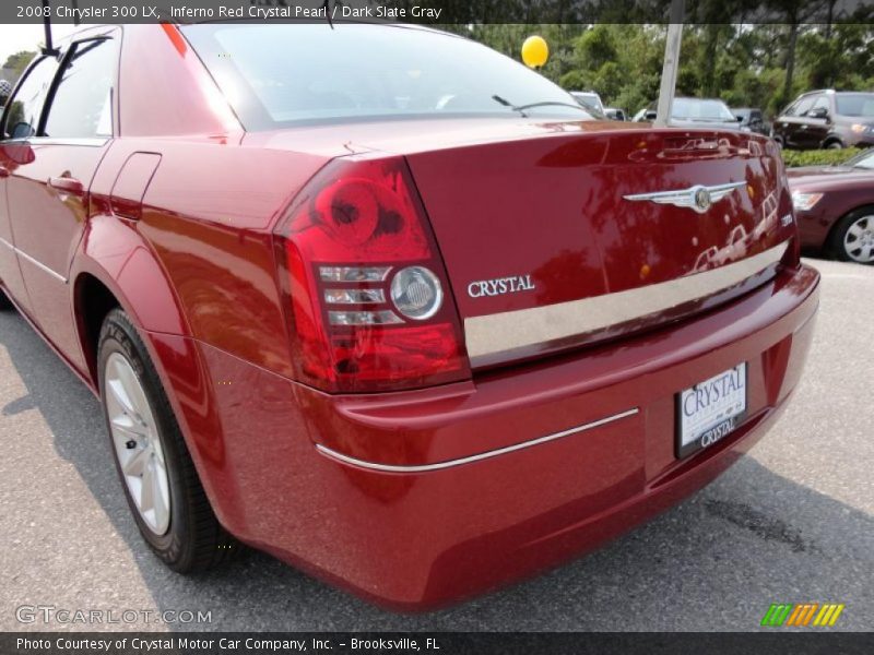 Inferno Red Crystal Pearl / Dark Slate Gray 2008 Chrysler 300 LX
