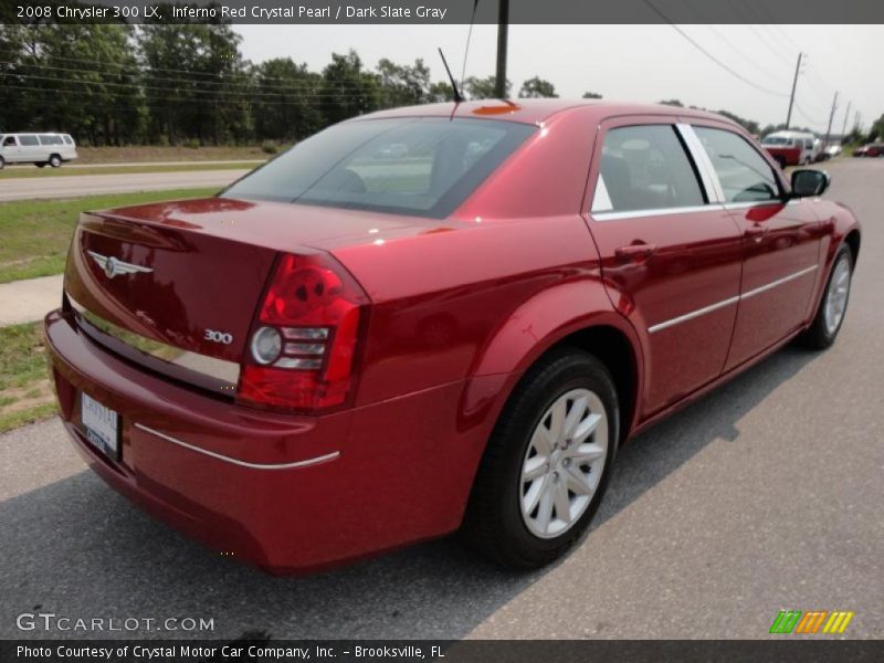 Inferno Red Crystal Pearl / Dark Slate Gray 2008 Chrysler 300 LX