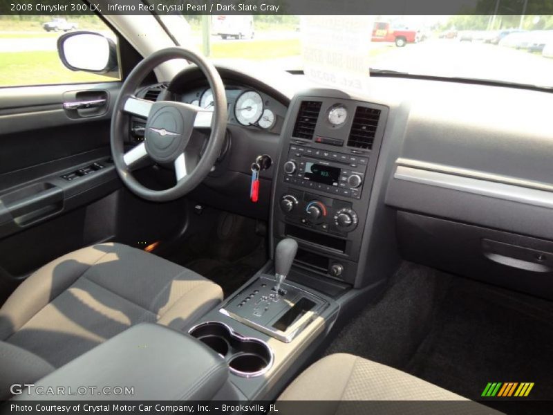 Inferno Red Crystal Pearl / Dark Slate Gray 2008 Chrysler 300 LX