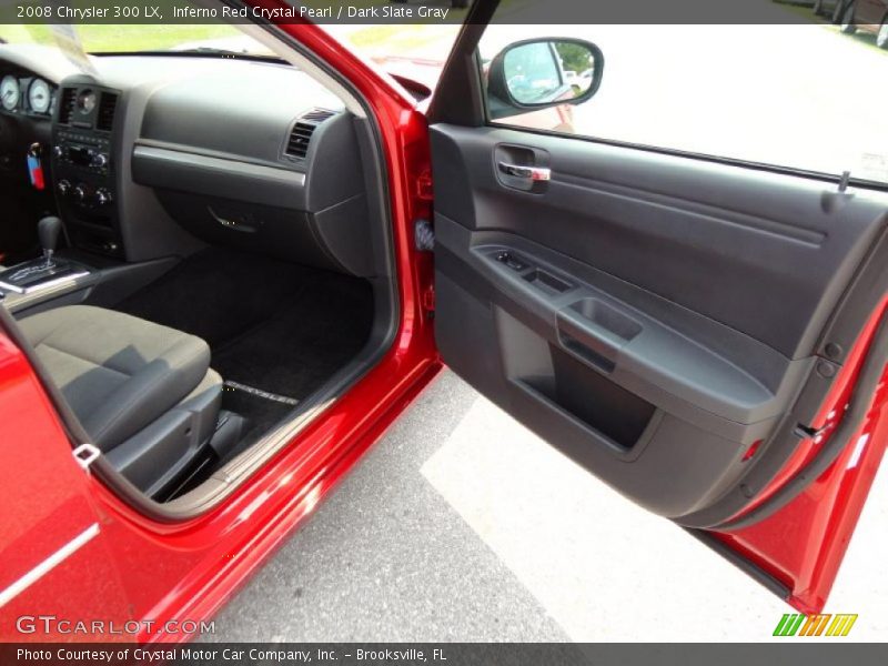 Inferno Red Crystal Pearl / Dark Slate Gray 2008 Chrysler 300 LX