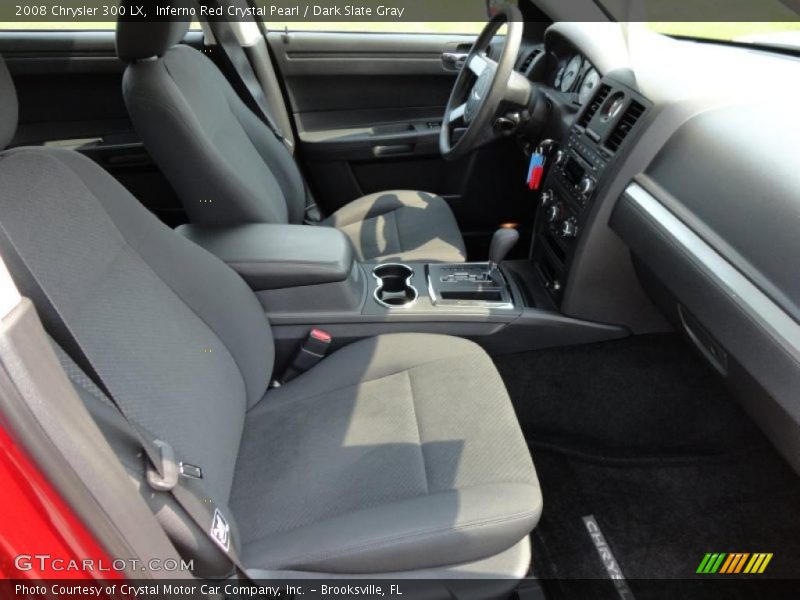 Inferno Red Crystal Pearl / Dark Slate Gray 2008 Chrysler 300 LX