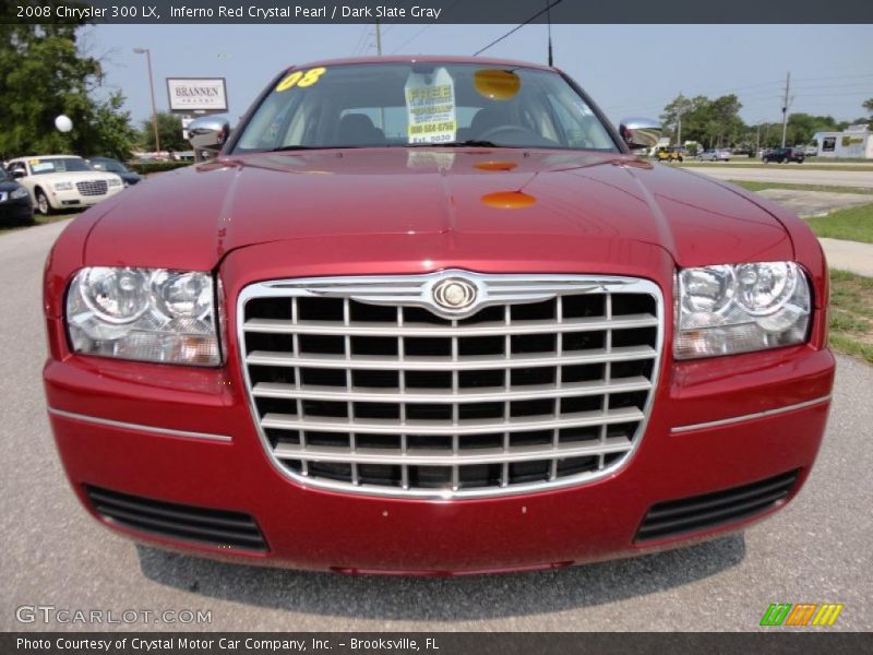 Inferno Red Crystal Pearl / Dark Slate Gray 2008 Chrysler 300 LX