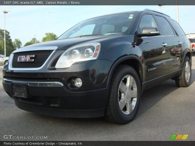 Carbon Metallic / Ebony 2007 GMC Acadia SLT AWD