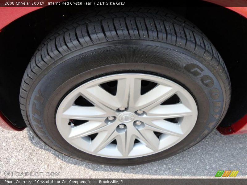 Inferno Red Crystal Pearl / Dark Slate Gray 2008 Chrysler 300 LX