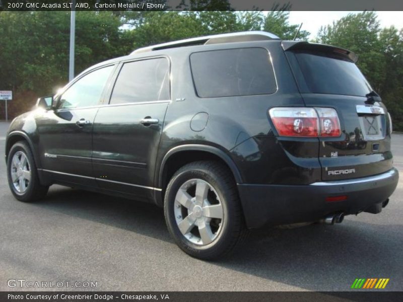 Carbon Metallic / Ebony 2007 GMC Acadia SLT AWD