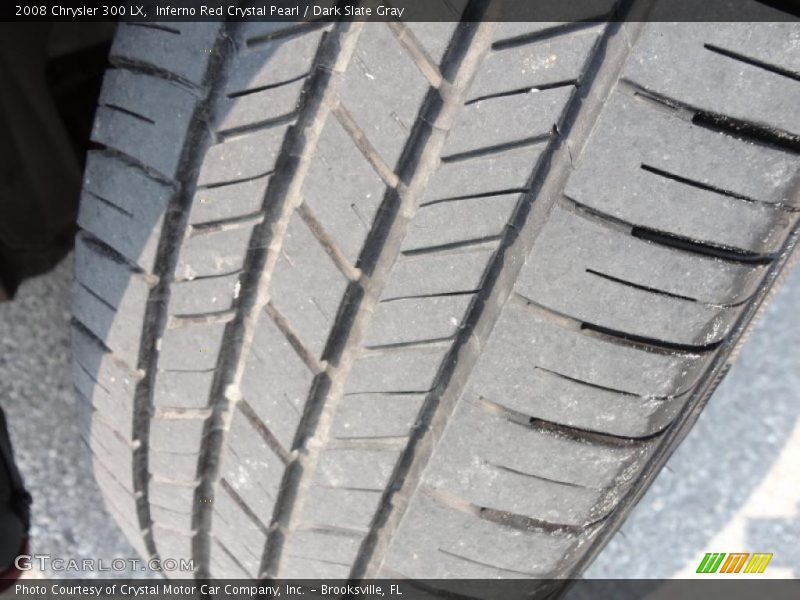 Inferno Red Crystal Pearl / Dark Slate Gray 2008 Chrysler 300 LX