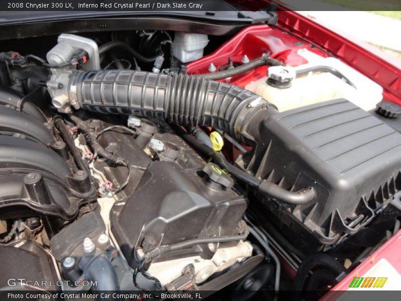 Inferno Red Crystal Pearl / Dark Slate Gray 2008 Chrysler 300 LX